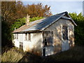 Rural East Lothian : Asymmetric Corrugated Iron Building at East Fortune Hospital in EH39 5JX