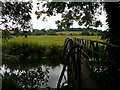 Footbridge over the River Waveney south of Earsham in NR35 2SU