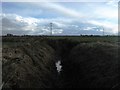 Drainage channel junction in Romney Marshes in TN29 0DF