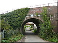 'ancient and modern'. Two railway bridges over Church Lane, Sellindge. in TN25 6AG