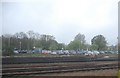 Car park at Sevenoaks Station seen across the London line in TN13 3HY
