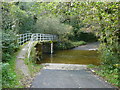 Deep ford at Vicar's Mill northwest of Llandissilio in SA66 7LS