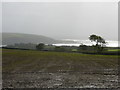 Ploughed field above Llansteffan in Llansteffan Community