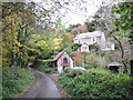 Lane to Christow past Oathill Cottage, Coombe in EX6 7NP