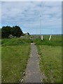 Footpath leading off Eyemouth Golf Course in Eyemouth