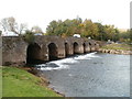 Stone bridge across the Usk, Abergavenny in NP7 9LJ