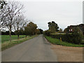 Road to Ringsfield from Redisham Hall Farm in NR34 8NY