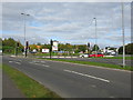 Roundabout at the entrance to the Kingsgate Retail Park, East Kilbride in G74 3NJ