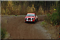 Rally car in the forest at Heathhall in DG1 1UD