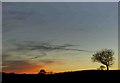Sunset  over Riby Grange in DN37 8NE