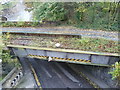 Abbeyhill railway bridge from Brand Place in EH8 8EE