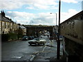 Looking down Whalley Road towards the rail bridge in BB5 0SQ