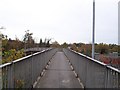 Footbridge across the railway line and A3290 in RG6 7LU