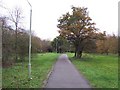 Footpath towards lake in RG2 7JE