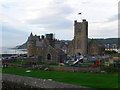 University Buildings and St Michael's Church from Castle Hill, Aberystwyth in Aberystwyth Community