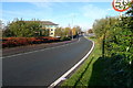 Slip road near Cheadle Royal in SK8 3GW