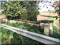 Bridge parapet and milestone near Waybrook Cottages in EX2 0AD