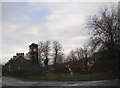 Small Clock tower near Deanston Primary School in Deanston