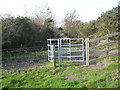 Kissing gate on new route provided in the restoration of an opencast coal mine in DL14 9PW