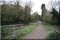 Fork in the footpath in RG30 3TA