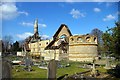 Burnt-out shell of St Mary's Church in Fenland District