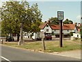 Village sign at Hunsdon, Herts. in Hunsdon