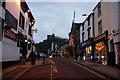 Castle Street, Clitheroe at dusk in BB7 1JX