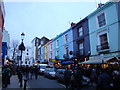 Coloured buildings on Portobello Road #3 in W8 4PZ