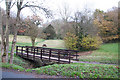 Footbridge and picnic area - Porthkerry Country Park, Barry in CF62 6PS