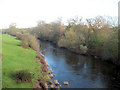 River Dee downstream from Overton Bridge in LL13 0DW