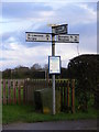 Roadsign on Wangford Road in Westhall