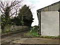 Footpath beside a barn at Willow Farm, West Dereham in PE33 9RG