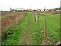 Public footpath from Church Road to The Row, West Dereham in PE33 9RG