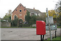 Junction outside Littleton Evangelical Church in BS35 1NS