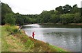 Anglers at Hawkridge Reservoir in TA5 1AS