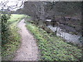 Footpath beside Lady Brook in SK7 2LD