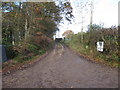 Track and footpath towards Carter's Clay in SO51 6GR