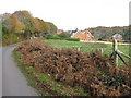 Looking NE along Newtown Road in SO51 0GJ