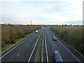 A27- looking east from Stein Road Bridge in PO10 8UU