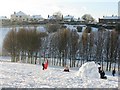 Braidburn Valley theatre in the snow in EH10 6PQ