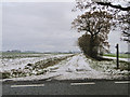 Footpath leading to Tyneholme from the A144 in Spexhall