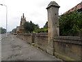 Cemetery wall, Arbroath Road in DD4 6LG