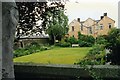 The garden and rear elevation of Wordsworth House, Cockermouth, in 1997 in CA13 0HG