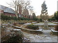 Memorial garden next to the cemetery chapel in SK1 4HP