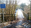 Cycle route footbridge near Tongwynlais in CF15 7LW