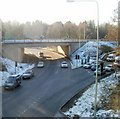 NW edge of the Coryton Interchange, Cardiff in CF15 7LW