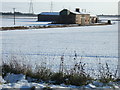 Rose and Crown farm in the snow in PE14 7JA