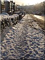Stamperland Gardens in the snow in G76 8BL