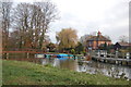 Riverside Scene at Shiplake Lock in RG10 8HE