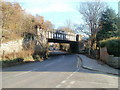 Railway bridge, Windsor Road, Penarth in CF64 1SR